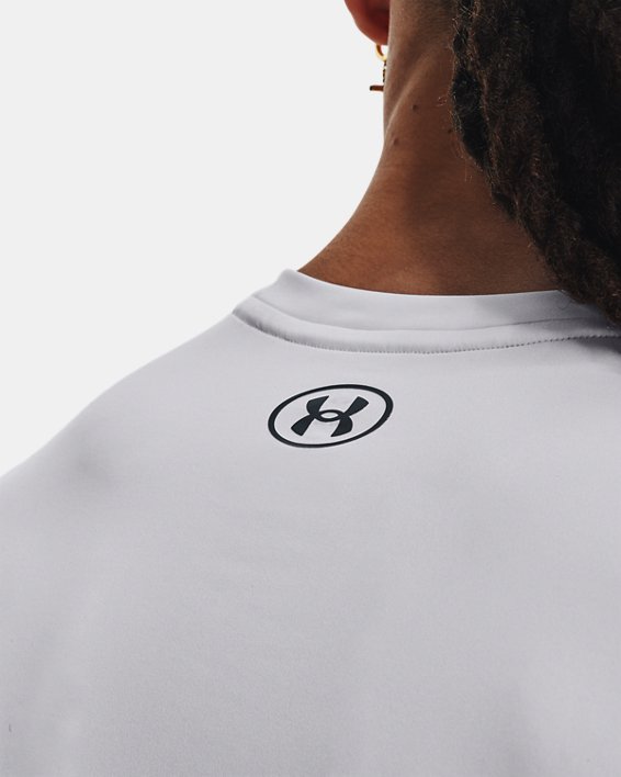 Men's HeatGear® Fitted Short Sleeve in White image number 3